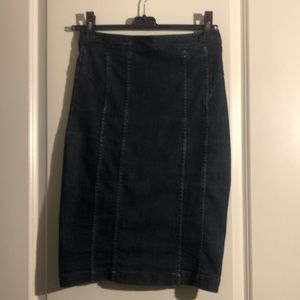 Nanette Lepore Denim Pencil Skirt